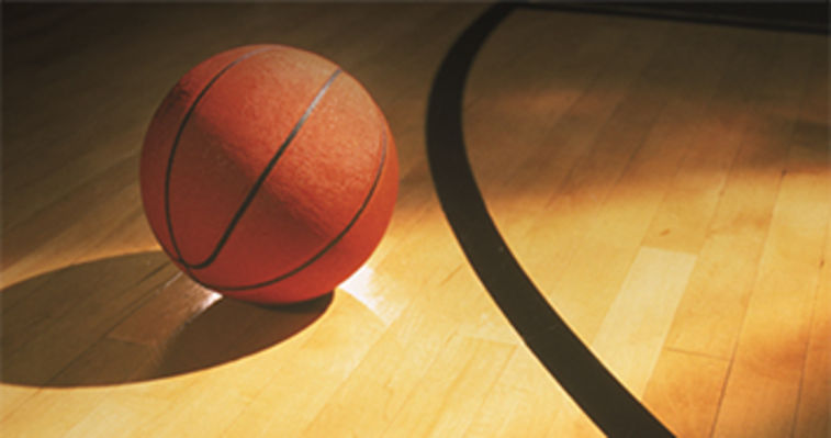 basketball in a sports hall hybridur