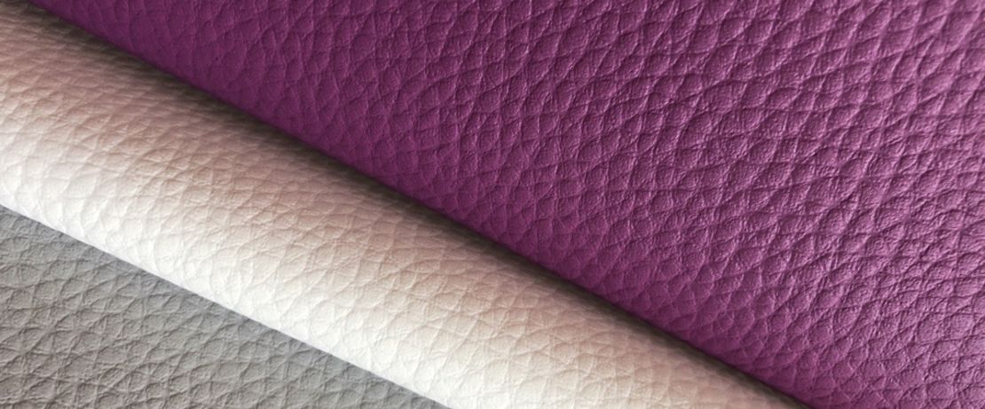 leather in three different colours